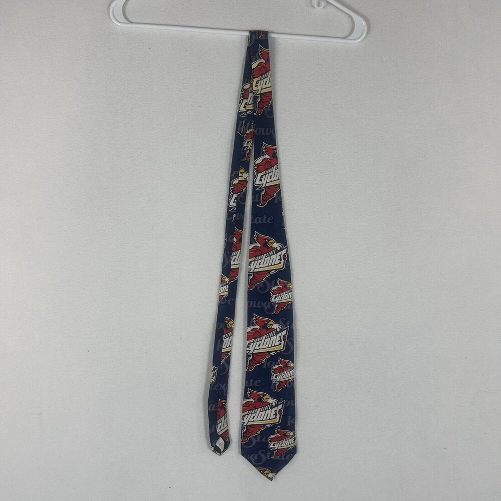 Iowa State Cyclones Cardinal Cy Men's Tie 100% Silk RM Sport Ralph Marlin USA